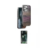 MARSİLYAN™- iPhone 14 Pro Kılıf Atlas Minimal Özel Seri - Siyah 360 Mat Full Body Arka Koruyucu