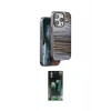 MARSİLYAN™- iPhone 14 Pro Kılıf Atlas Minimal Özel Seri - Siyah 360 Mat Full Body Arka Koruyucu