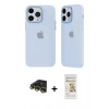MARSİLYAN™- iPhone 14 Pro Kılıf Atlas Minimal Prime - Siyah Mat Seramik Nano Ekran Koruyucu + Raze Metal Kamera Lens - GD