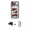 MARSİLYAN™- iPhone 14 Pro Kılıf Çekirdek Asil - Siyah 20D Premium Cam Ekran Koruyucu + Raze Metal Kamera Lens - GD