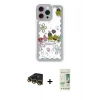 MARSİLYAN™- iPhone 14 Pro Kılıf Çekirdek Asil - Siyah 20D Premium Cam Ekran Koruyucu + Raze Metal Kamera Lens - GD