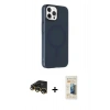MARSİLYAN™- iPhone 14 Pro Kılıf Çekirdek Modern Prime - Siyah 6D Mat Seramik Hayalet Nano Ekran Koruyucu + Raze Metal Kamera Lens - GD