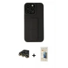 MARSİLYAN™- iPhone 14 Pro Kılıf Çekirdek Yansıma - Siyah 6D Mat Seramik Hayalet Nano Ekran Koruyucu + Raze Metal Kamera Lens - GD