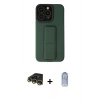MARSİLYAN™- iPhone 14 Pro Kılıf Çekirdek Yansıma - Siyah Joko Magic 5D Cam + Raze Metal Kamera Lens - GD