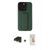 MARSİLYAN™- iPhone 14 Pro Kılıf Çekirdek Yansıma - Siyah Mat Seramik Nano Ekran Koruyucu + Raze Metal Kamera Lens - GD