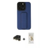 MARSİLYAN™- iPhone 14 Pro Kılıf Çekirdek Yansıma - Siyah Mat Seramik Nano Ekran Koruyucu + Raze Metal Kamera Lens - GD
