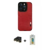 MARSİLYAN™- iPhone 14 Pro Kılıf Doruk Asil Koleksiyonu - Siyah Polymer Nano Ekran Koruyucu + Raze Metal Kamera Lens - GD