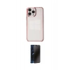 MARSİLYAN™- iPhone 14 Pro Kılıf Doruk Doku Prime - Siyah 3D Antistatik Hayalet Cam Ekran Koruyucu