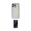 MARSİLYAN™- iPhone 14 Pro Kılıf Doruk Doku Prime - Siyah 3D Antistatik Hayalet Cam Ekran Koruyucu