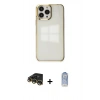 MARSİLYAN™- iPhone 14 Pro Kılıf Doruk Doku Prime - Siyah Joko Magic 5D Cam + Raze Metal Kamera Lens - GD