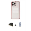MARSİLYAN™- iPhone 14 Pro Kılıf Doruk Doku Prime - Siyah Joko Magic 5D Cam + Raze Metal Kamera Lens - GD