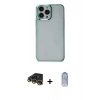 MARSİLYAN™- iPhone 14 Pro Kılıf Doruk Doku Prime - Siyah Joko Magic 5D Cam + Raze Metal Kamera Lens - GD