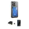 MARSİLYAN™- iPhone 14 Pro Kılıf Doruk Klasik Koleksiyonu - Siyah 3D Antistatik Hayalet Cam Ekran Koruyucu + Raze Metal Kamera Lens - GD