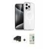 MARSİLYAN™- iPhone 14 Pro Kılıf Eksen Doku Koleksiyonu - Siyah 20D Premium Cam Ekran Koruyucu + Raze Metal Kamera Lens - GD