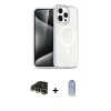MARSİLYAN™- iPhone 14 Pro Kılıf Eksen Doku Koleksiyonu - Siyah Joko Magic 5D Cam + Raze Metal Kamera Lens - GD