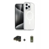 MARSİLYAN™- iPhone 14 Pro Kılıf Eksen Doku Koleksiyonu - Siyah Joko Magic 5D Hayalet Cam + Raze Metal Kamera Lens - GD