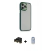 MARSİLYAN™- iPhone 14 Pro Kılıf Eksen Doku Prime - Siyah Joko Magic 5D Cam + Raze Metal Kamera Lens - GD