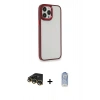 MARSİLYAN™- iPhone 14 Pro Kılıf Eksen Doku Prime - Siyah Joko Magic 5D Cam + Raze Metal Kamera Lens - GD