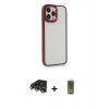 MARSİLYAN™- iPhone 14 Pro Kılıf Eksen Doku Prime - Siyah Joko Magic 5D Hayalet Cam + Raze Metal Kamera Lens - GD