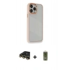 MARSİLYAN™- iPhone 14 Pro Kılıf Eksen Doku Prime - Siyah Joko Magic 5D Hayalet Cam + Raze Metal Kamera Lens - GD
