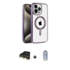 MARSİLYAN™- iPhone 14 Pro Kılıf Eksen Form Koleksiyonu - Siyah Joko Magic 5D Cam + Raze Metal Kamera Lens - GD