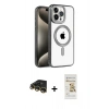 MARSİLYAN™- iPhone 14 Pro Kılıf Eksen Form Koleksiyonu - Siyah Mat Seramik Nano Ekran Koruyucu + Raze Metal Kamera Lens - GD