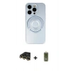 MARSİLYAN™- iPhone 14 Pro Kılıf Eksen Klasik Prime - Siyah Joko Magic 5D Hayalet Cam + Raze Metal Kamera Lens - GD