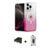 MARSİLYAN™- iPhone 14 Pro Kılıf Eksen Minimal Özel Seri - Siyah Bilvis Hayalet Cam Ekran Koruyucu + Raze Metal Kamera Lens - GD