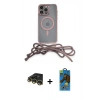 MARSİLYAN™- iPhone 14 Pro Kılıf Eksen Özel Seri - Siyah 18D Cam Ekran Koruyucu + Raze Metal Kamera Lens - GD