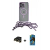 MARSİLYAN™- iPhone 14 Pro Kılıf Eksen Özel Seri - Siyah 18D Cam Ekran Koruyucu + Raze Metal Kamera Lens - GD