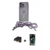 MARSİLYAN™- iPhone 14 Pro Kılıf Eksen Özel Seri - Siyah 360 Mat Full Body Arka Koruyucu + Raze Metal Kamera Lens - GD