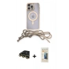 MARSİLYAN™- iPhone 14 Pro Kılıf Eksen Özel Seri - Siyah 6D Mat Seramik Hayalet Nano Ekran Koruyucu + Raze Metal Kamera Lens - GD