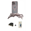 MARSİLYAN™- iPhone 14 Pro Kılıf Eksen Özel Seri - Siyah 6D Mat Seramik Hayalet Nano Ekran Koruyucu + Raze Metal Kamera Lens - GD