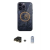 MARSİLYAN™- iPhone 14 Pro Kılıf İz Form - Siyah Joko Magic 5D Cam + Raze Metal Kamera Lens - GD