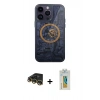 MARSİLYAN™- iPhone 14 Pro Kılıf İz Form - Siyah Polymer Nano Ekran Koruyucu + Raze Metal Kamera Lens - GD
