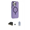 MARSİLYAN™- iPhone 14 Pro Kılıf Kıvılcım Asil Özel Seri - Siyah Joko Magic 5D Cam + Raze Metal Kamera Lens - GD
