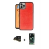 MARSİLYAN™- iPhone 14 Pro Kılıf Kıvılcım Işık Serisi - Siyah 360 Mat Full Body Arka Koruyucu + Raze Metal Kamera Lens - GD