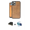 MARSİLYAN™- iPhone 14 Pro Kılıf Kıvılcım Işık Serisi - Siyah 3D Antistatik Cam Ekran Koruyucu + Raze Metal Kamera Lens - GD