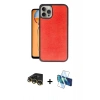 MARSİLYAN™- iPhone 14 Pro Kılıf Kıvılcım Işık Serisi - Siyah 3D Antistatik Cam Ekran Koruyucu + Raze Metal Kamera Lens - GD
