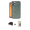 MARSİLYAN™- iPhone 14 Pro Kılıf Kıvılcım Işık Serisi - Siyah 6D Mat Seramik Hayalet Nano Ekran Koruyucu + Raze Metal Kamera Lens - GD