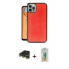 MARSİLYAN™- iPhone 14 Pro Kılıf Kıvılcım Işık Serisi - Siyah Polymer Nano Ekran Koruyucu + Raze Metal Kamera Lens - GD