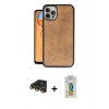 MARSİLYAN™- iPhone 14 Pro Kılıf Kıvılcım Işık Serisi - Siyah Polymer Nano Ekran Koruyucu + Raze Metal Kamera Lens - GD