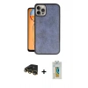 MARSİLYAN™- iPhone 14 Pro Kılıf Kıvılcım Işık Serisi - Siyah Polymer Nano Ekran Koruyucu + Raze Metal Kamera Lens - GD