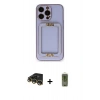 MARSİLYAN™- iPhone 14 Pro Kılıf Kozmos Minimal Prime - Siyah Joko Magic 5D Hayalet Cam + Raze Metal Kamera Lens - GD