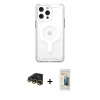MARSİLYAN™- iPhone 14 Pro Kılıf Kutup Doku Prime - Siyah 6D Mat Seramik Hayalet Nano Ekran Koruyucu + Raze Metal Kamera Lens - GD