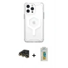 MARSİLYAN™- iPhone 14 Pro Kılıf Kutup Doku Prime - Siyah Polymer Nano Ekran Koruyucu + Raze Metal Kamera Lens - GD