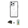 MARSİLYAN™- iPhone 14 Pro Kılıf Kutup Doku Prime - Siyah Polymer Nano Ekran Koruyucu + Raze Metal Kamera Lens - GD