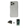 MARSİLYAN™- iPhone 14 Pro Kılıf Kutup Klasik - Siyah 360 Mat Full Body Arka Koruyucu + Raze Metal Kamera Lens - GD