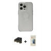 MARSİLYAN™- iPhone 14 Pro Kılıf Kutup Klasik - Siyah 6D Mat Seramik Hayalet Nano Ekran Koruyucu + Raze Metal Kamera Lens - GD