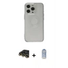 MARSİLYAN™- iPhone 14 Pro Kılıf Kutup Klasik - Siyah Joko Magic 5D Cam + Raze Metal Kamera Lens - GD